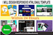 design responsive HTML email template