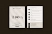 design premium package insert, product thank you card design