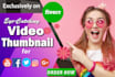 design attractive youtube thumbnail