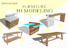 create 3d model for furniture by sketchup