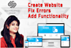 design,create,fix and build a beautiful squarespace website