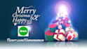design christmas logo animation and video card