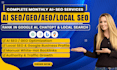 complete GEO, aeo, local SEO and backlinks to rank your website for traffic