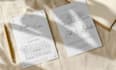 create minimalist wedding invitations and stationery