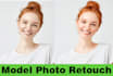 do photo retouching and image enhancement