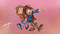 illustrate you into a fun cartoony style