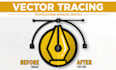 do manual vector tracing, convert your logo or image to vector