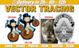 vector tracing, vectorize image or logo, convert to vector file fast