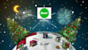 design santa christmas video animation  happy new year logo