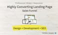 design high converting landing page with SEO cro and sales funnel