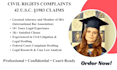 draft civil rights complaints and claims under 42 usc 1983