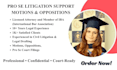 draft motions, oppositions, and legal documents for pro se litigation