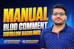 get 500 high quality blog comments authority SEO backlinks