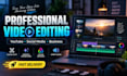 do professional video editing for youtube and social media