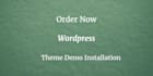 install wordpress theme demo