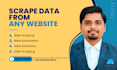 do web scraping, data extraction, and data scraping