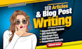 do SEO article writing, blog post writing or website content writing