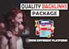 add 50 high quality backlinks from different platforms