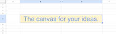 build your vision in google sheets