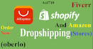 upload products aliexpress to shopify and amazon stores