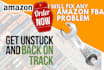 fix any amazon fba problem