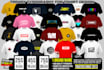 design simple typography for more tshirt pack