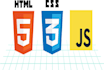 js, html, css fix
