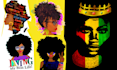 do african american character or self portrait design