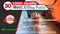 create 30 super web 2 0 blog contextual backlinks