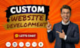 build, rebuild website development as full stack developer, front end developer