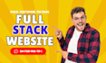 build, rebuild website development as full stack developer, front end developer