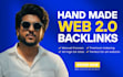 create high da web 2 0 blogs with contextual backlinks for manual link building