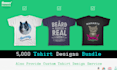 send 5k tshirt designs bundle and do custom t shirt design