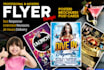 design modern event flyer, party flyer, club flyer or poster
