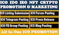 do crypto promotion token marketing ico ieo defi and nft marketing