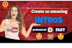 create amazing animated logo intro video