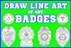 draw outline of badges