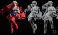 sculpt 3d character and create 3d model for printing