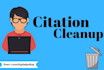do citation cleanup and fixing duplicate listings
