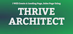 create a landing page,sales page using thrive architect