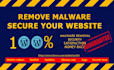 recover hacked website, remove malware and ensure security