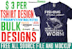 do bulk custom t shirt designs for merch by amazon