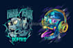do skull illustration and mascot by hand drawn