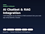 integrate an ai chatbot or rag assistant into your web app