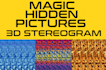 create a custom hidden 3d stereogram, magic eye illusion