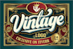 do retro vintage hand lettered vector logo in 24 hours