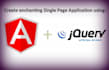 build single page application using angularjs