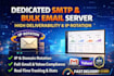 provide dedicated SMTP bulk email server for high volume email marketing