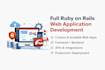 develop a full ruby on rails web application with frontend and backend