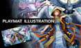 do playmat illustration in anime or semi anime style